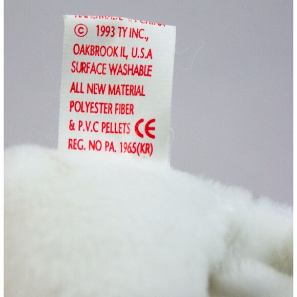 Ty Valentino 1994 with Brown Nose & Valentina 1999 Beanie Babies with Tags - Picture 15 of 15